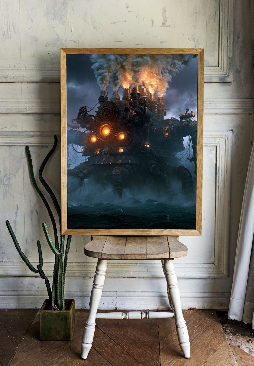 Stormbound Steam Leviathan Poster. — room view 1