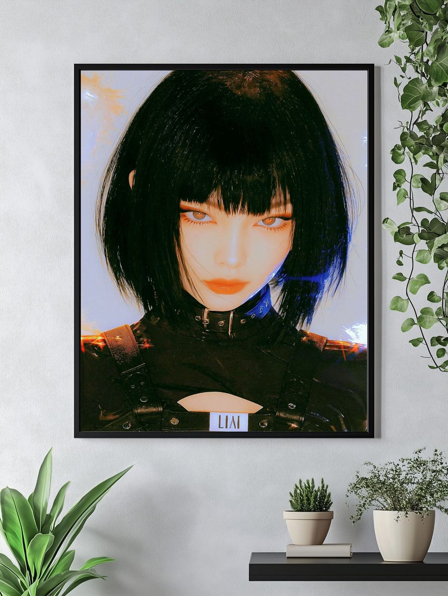 Cyberpunk Portrait — Digital Art Print. — room view 4