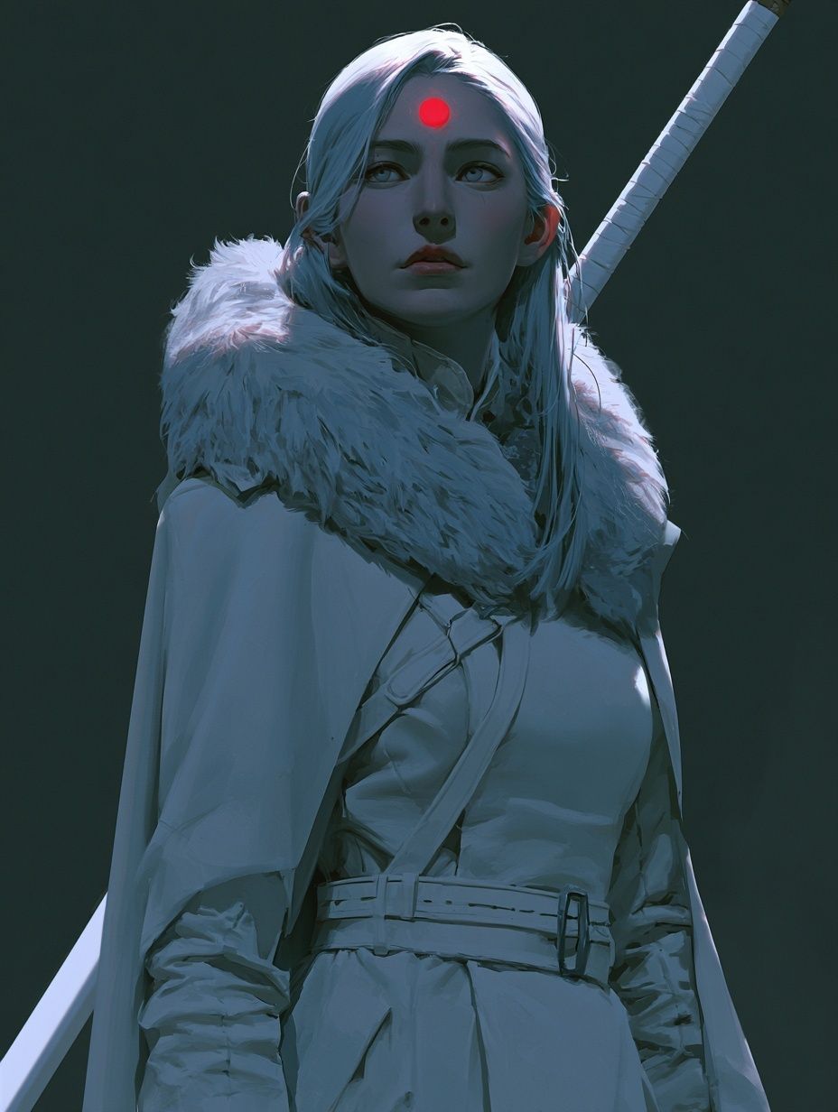 Mystic Warrior Portrait Print. poster detail
