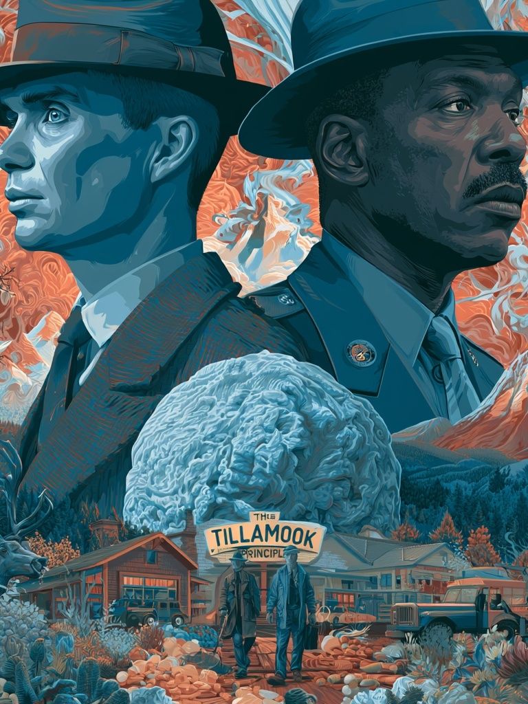 Tillamook Noir Illustration Poster. poster — illustration art