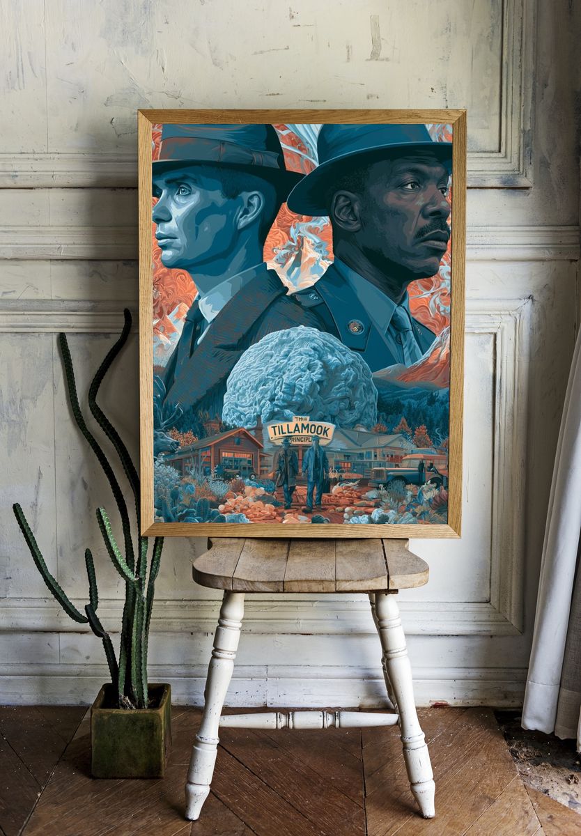 Tillamook Noir Illustration Poster. — room view 1