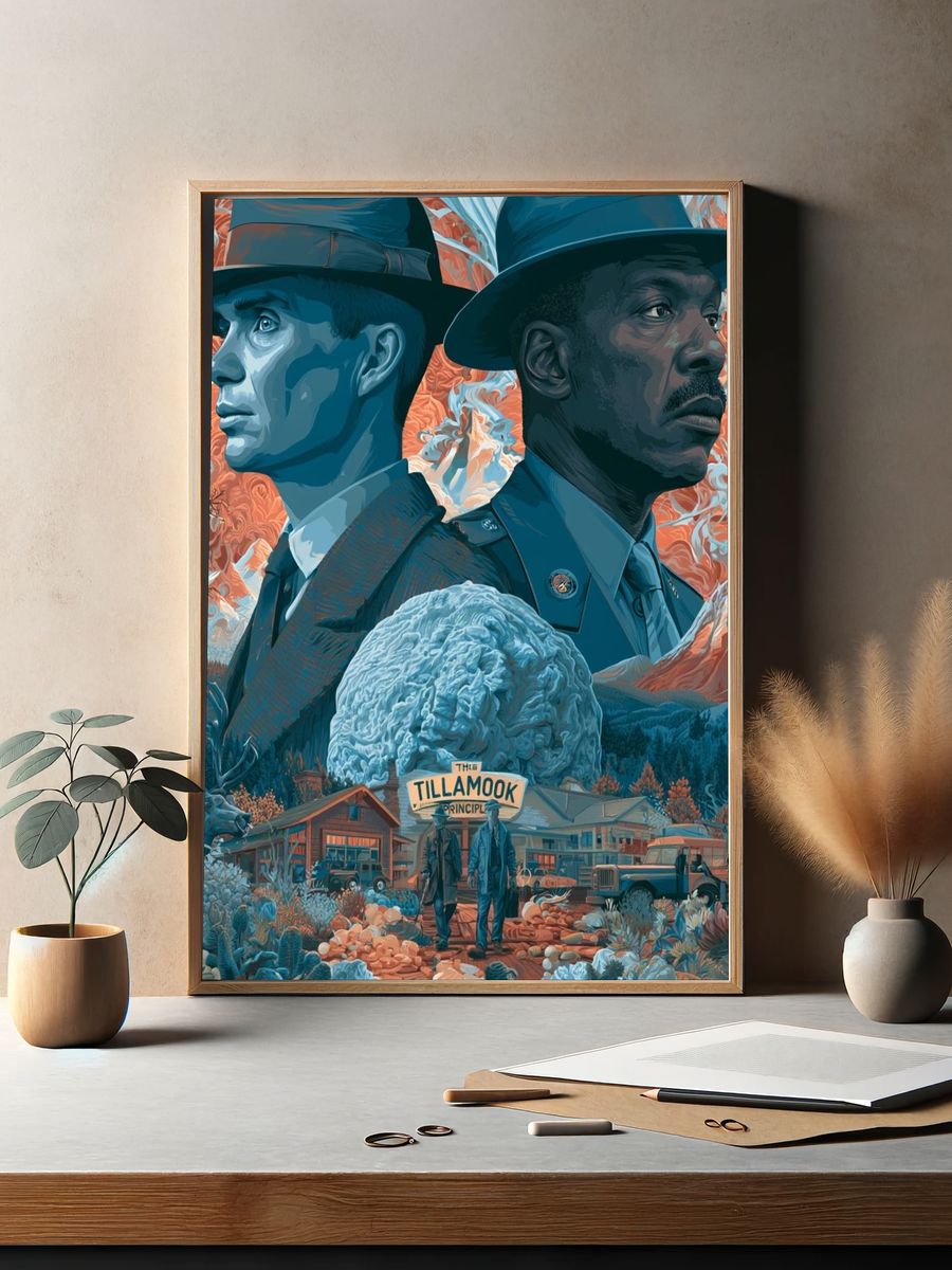 Tillamook Noir Illustration Poster. — room view 2