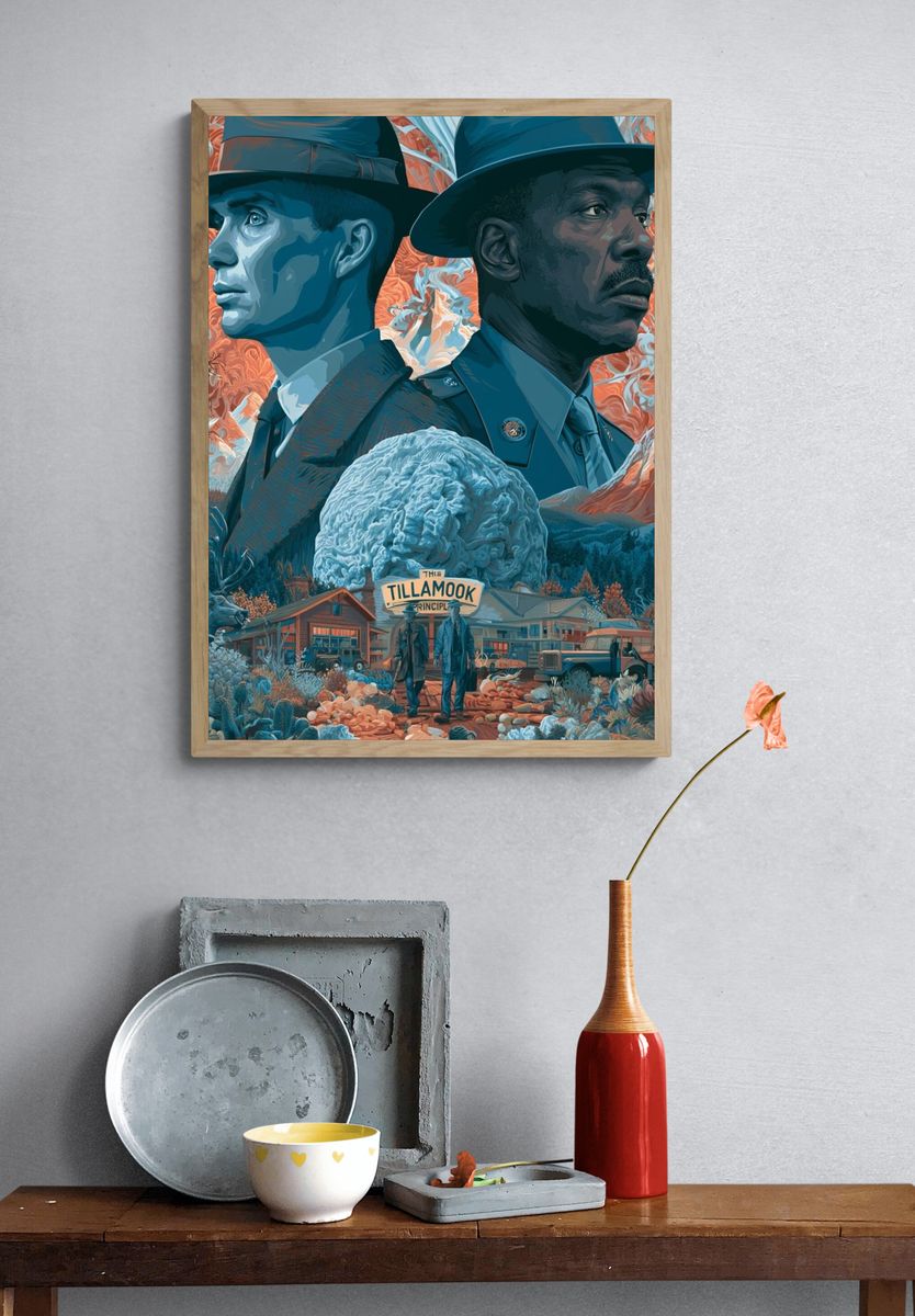 Tillamook Noir Illustration Poster. — room view 3