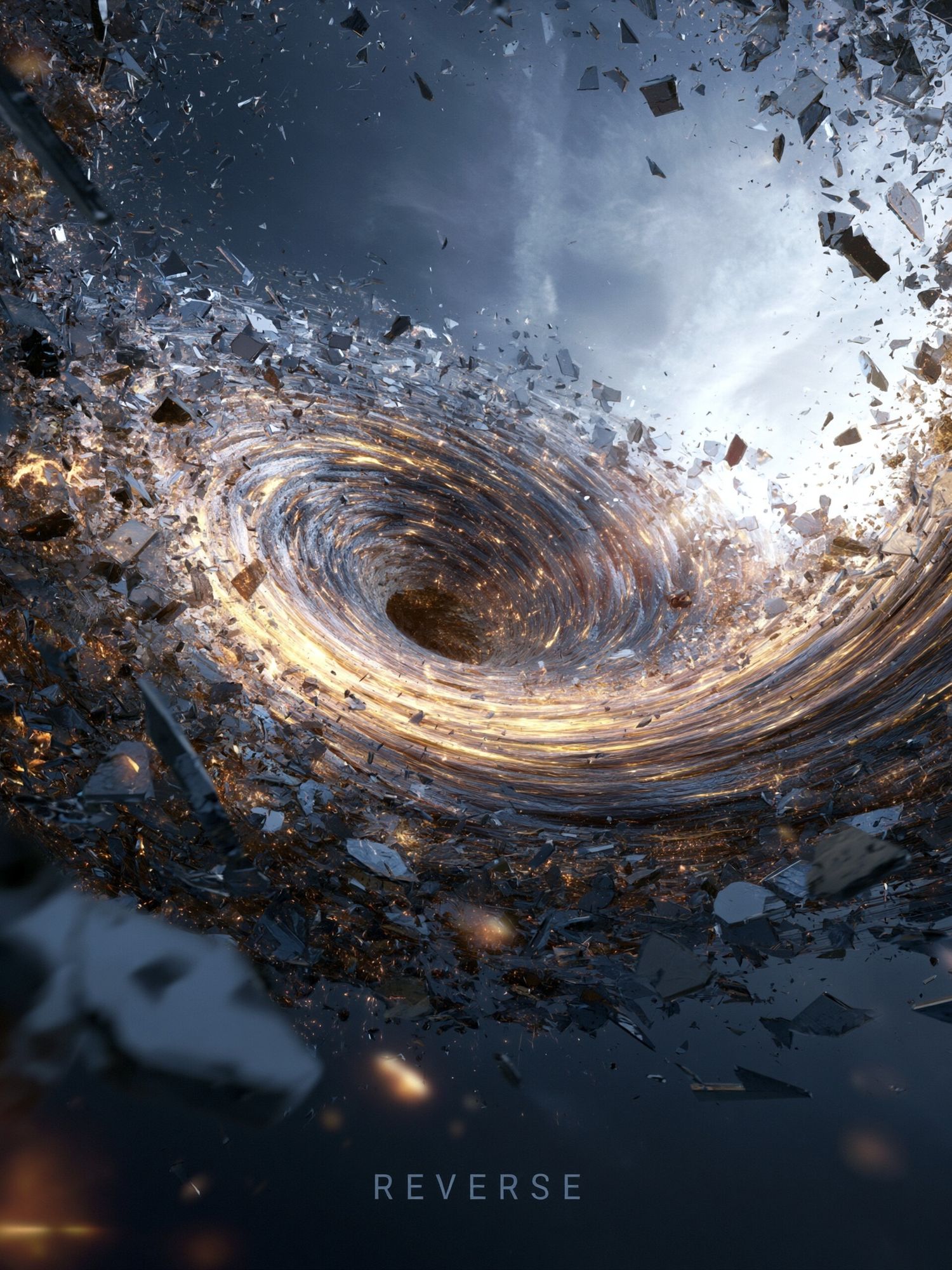Reverse Cosmic Vortex Poster. poster detail