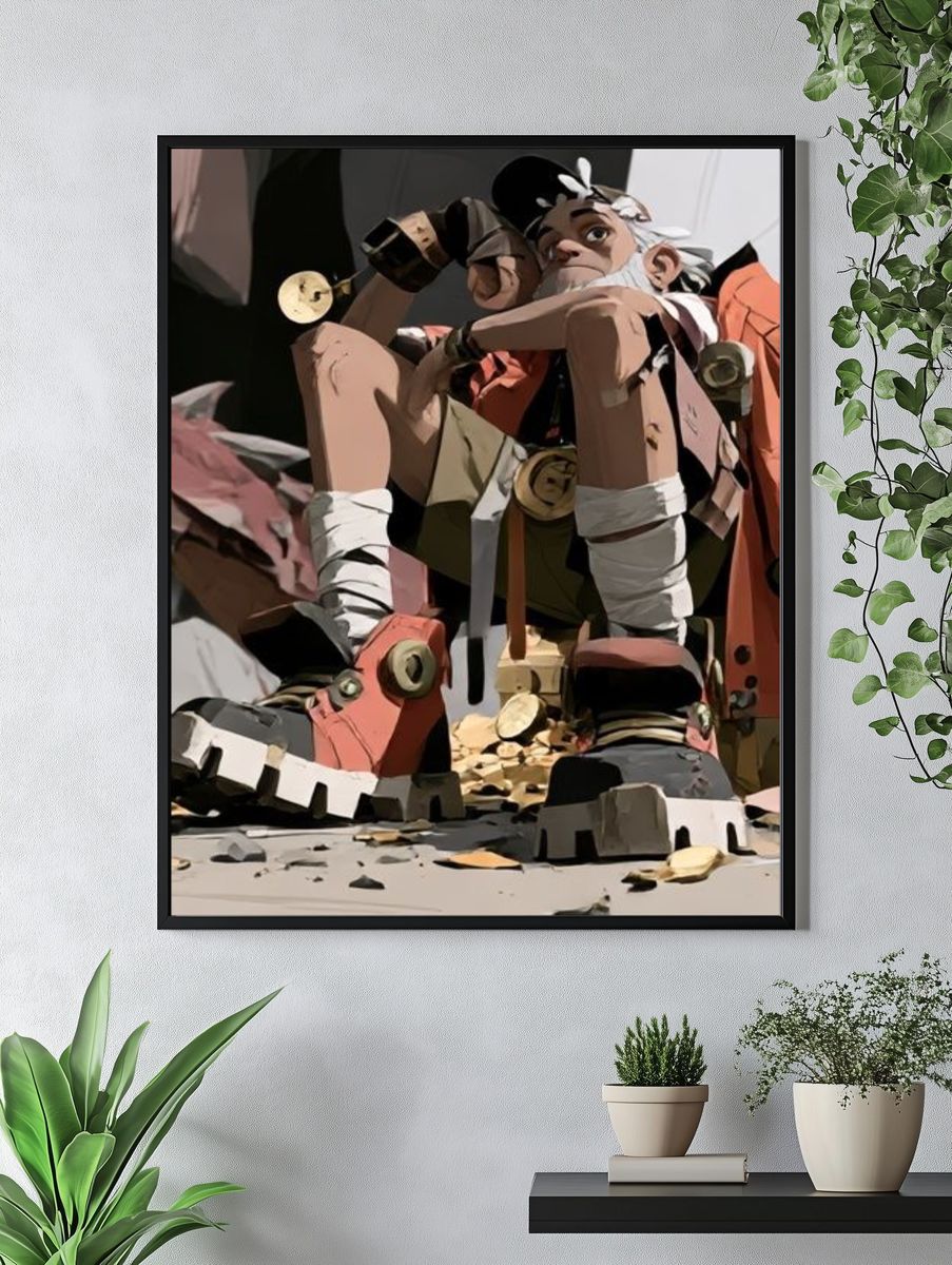 Stylized Character Portrait Poster. — room view 4