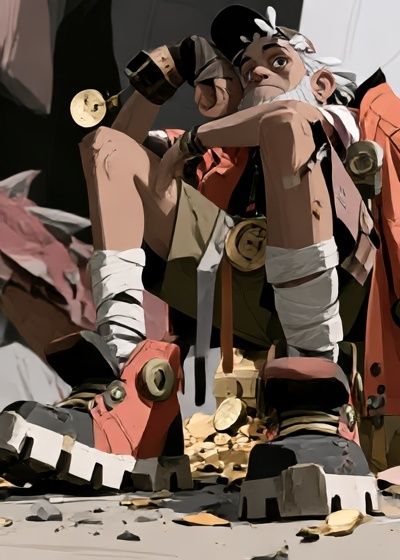Stylized Character Portrait Poster. poster