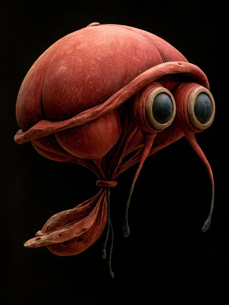 Surreal Insect Sculpture Print. poster detail
