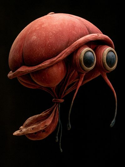 Surreal Insect Sculpture Print.