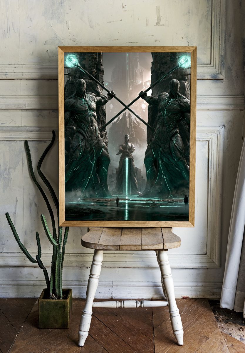 Ancient Guardians Sci-Fi Poster. — room view 1