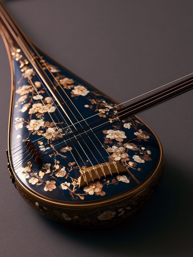 Decorative String Instrument Print. poster — illustration art