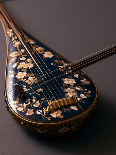 Decorative String Instrument Print. poster