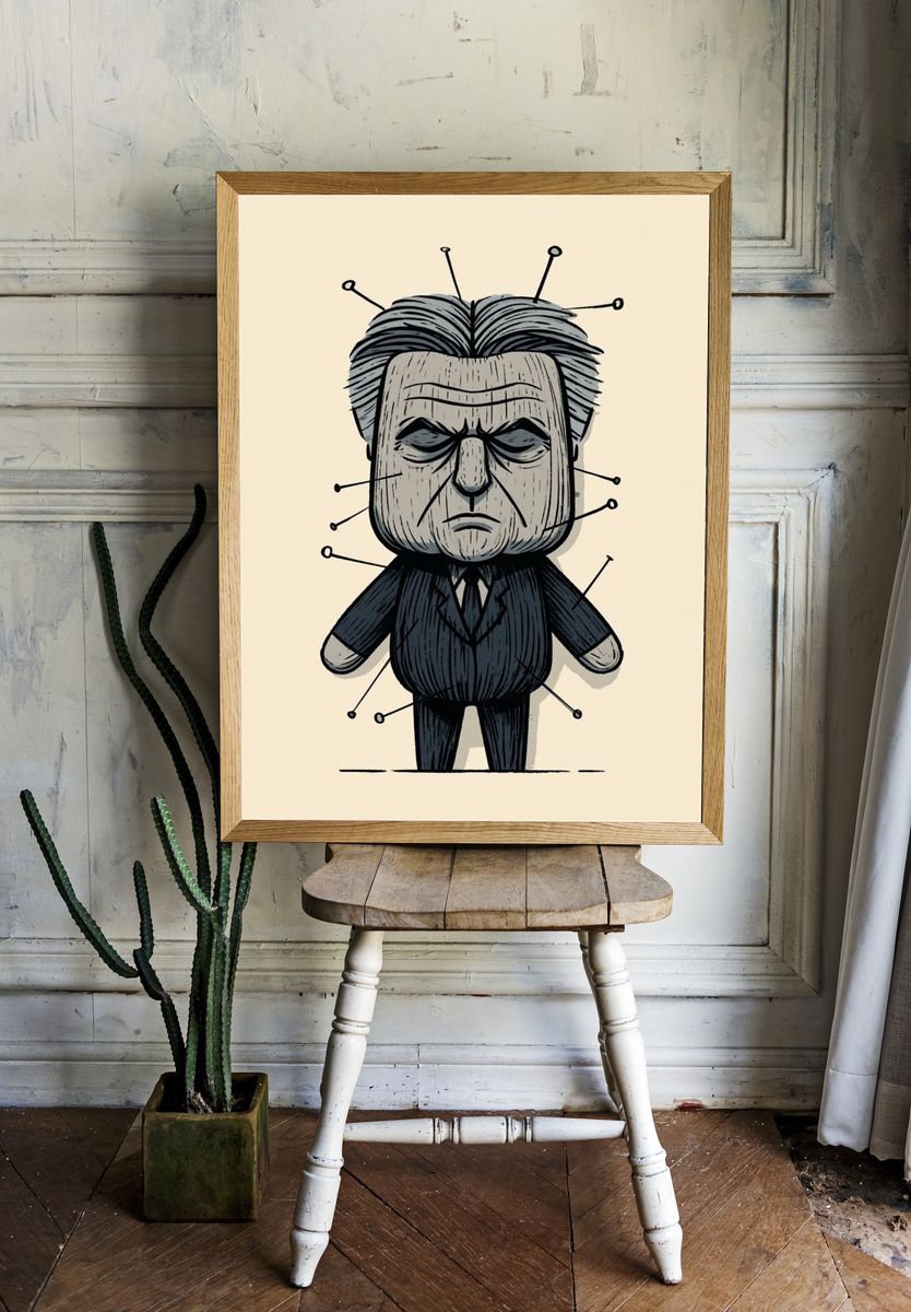 Frankenstein Monster Illustration Poster. room preview
