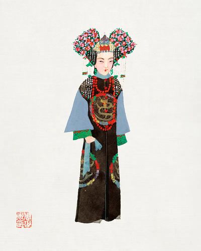 Chinese Empress costume. poster