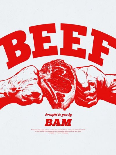 Beef Pop Art Poster.