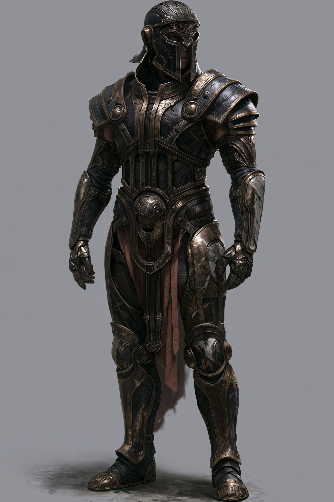 Armored Warrior Digital Art Poster. poster — illustration art