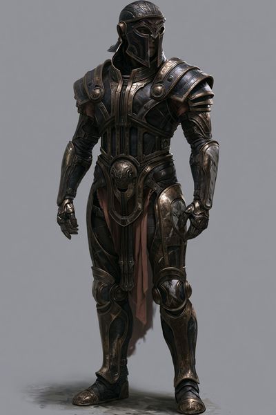 Armored Warrior Digital Art Poster. poster