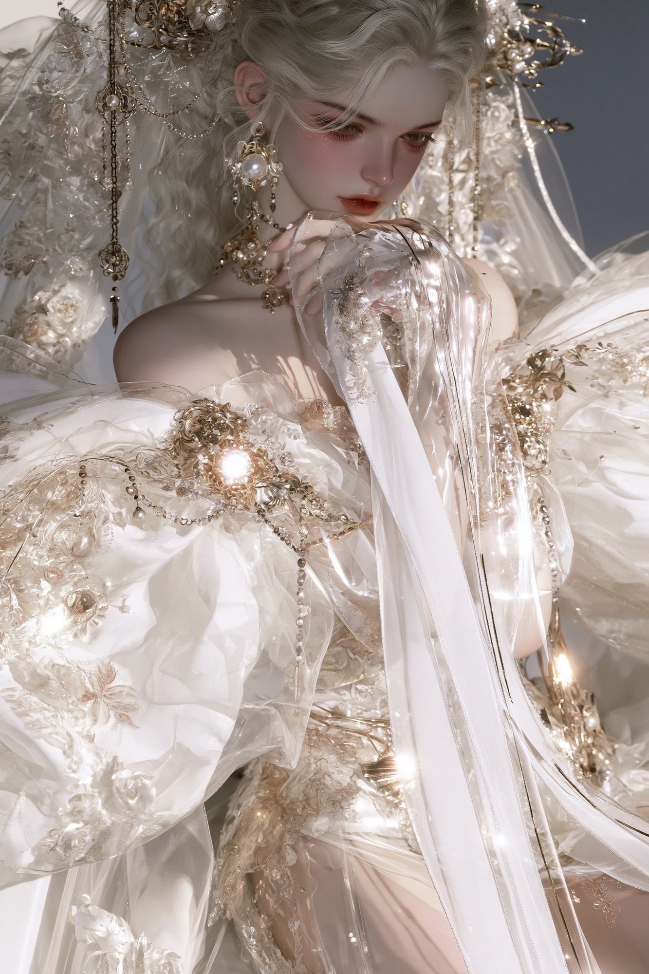 Celestial Bride Digital Art Poster. poster — illustration art