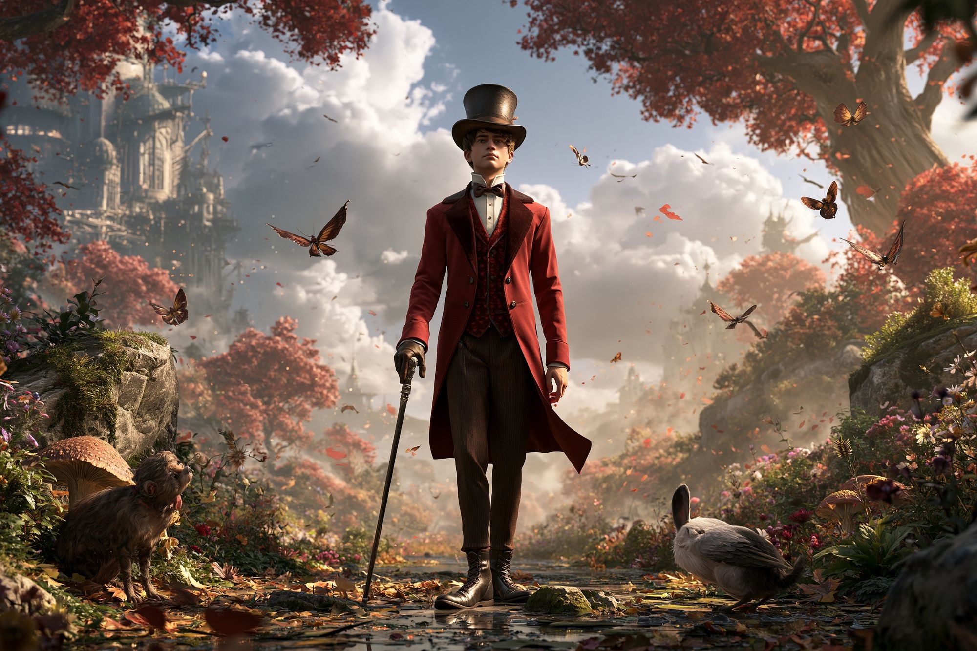 Top Hat Boy Fantasy Illustration Poster. poster — illustration art