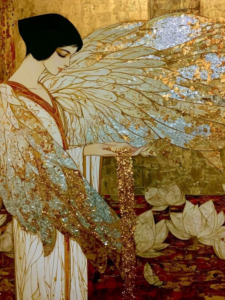Golden Geisha Fantasy Print. poster detail