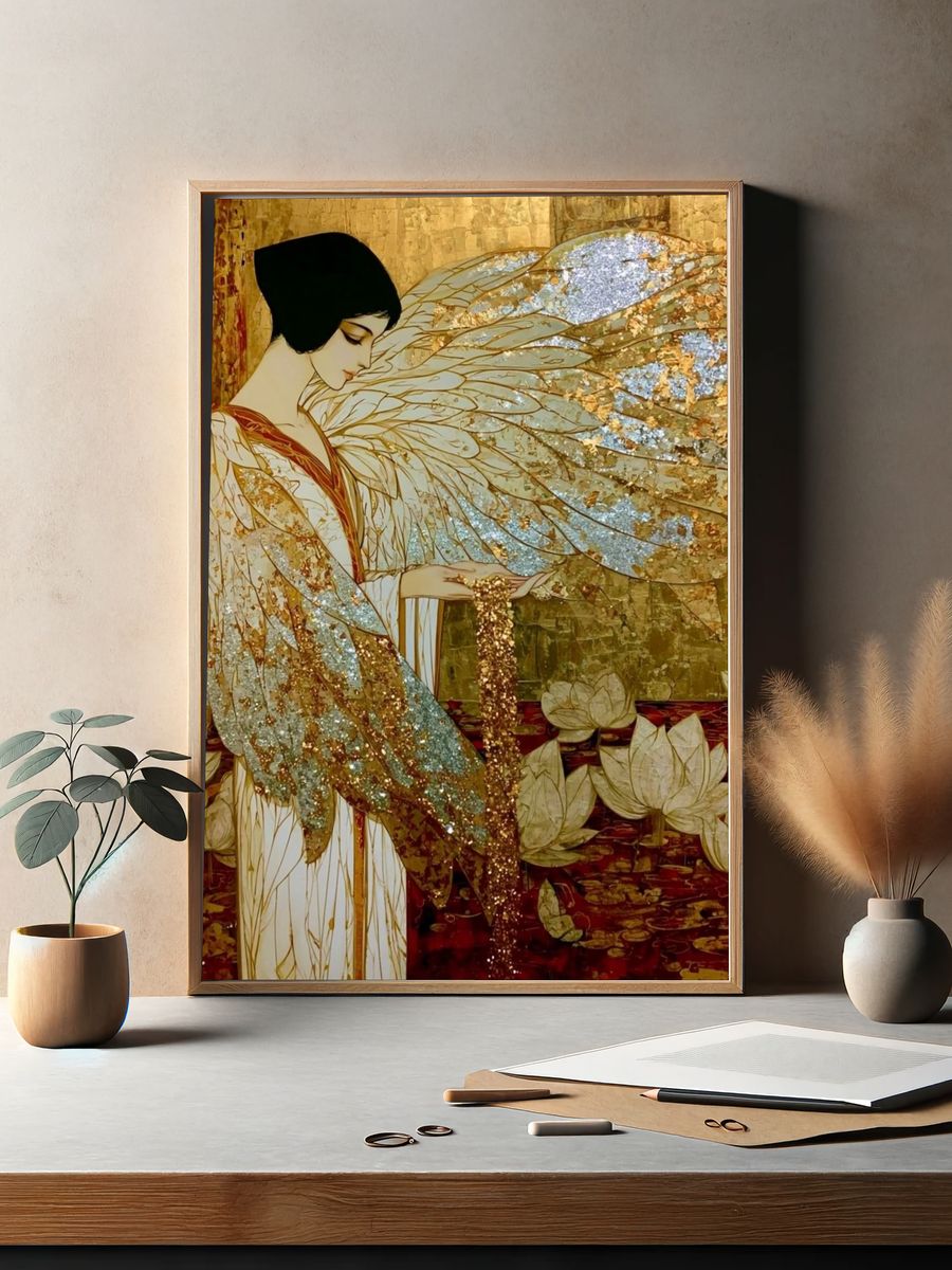 Golden Geisha Fantasy Print. — room view 2