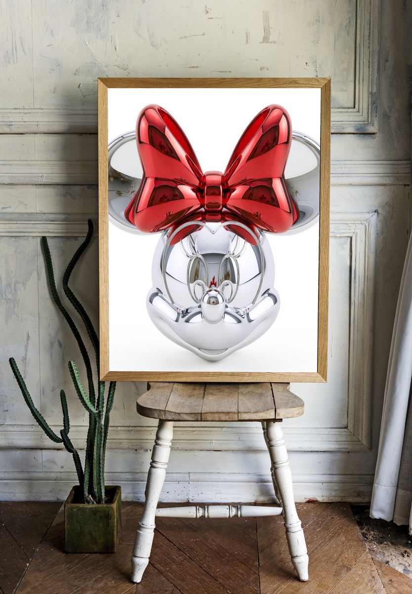 Chrome Bow Mickey Poster. — room view 1