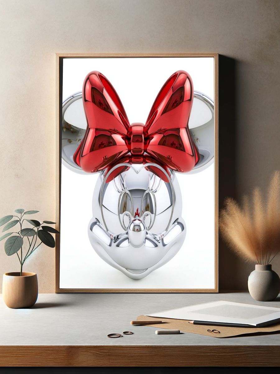Chrome Bow Mickey Poster. — room view 2