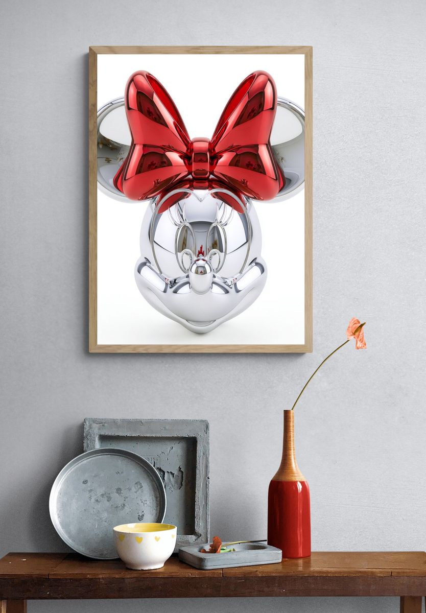 Chrome Bow Mickey Poster. — room view 3