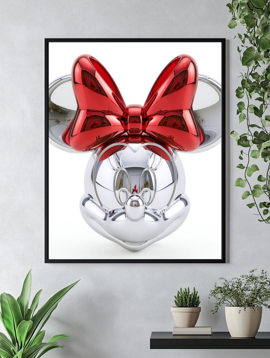 Chrome Bow Mickey Poster. — room view 4