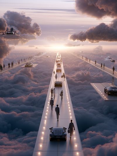 Cloud Highway Dreamscape Print.
