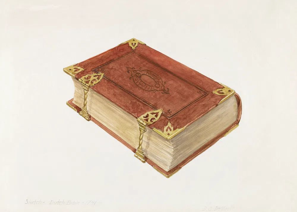 Dutch Bible (1935–1942) David S. poster — illustration art