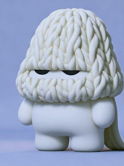 Cloud Creature Illustration Poster.