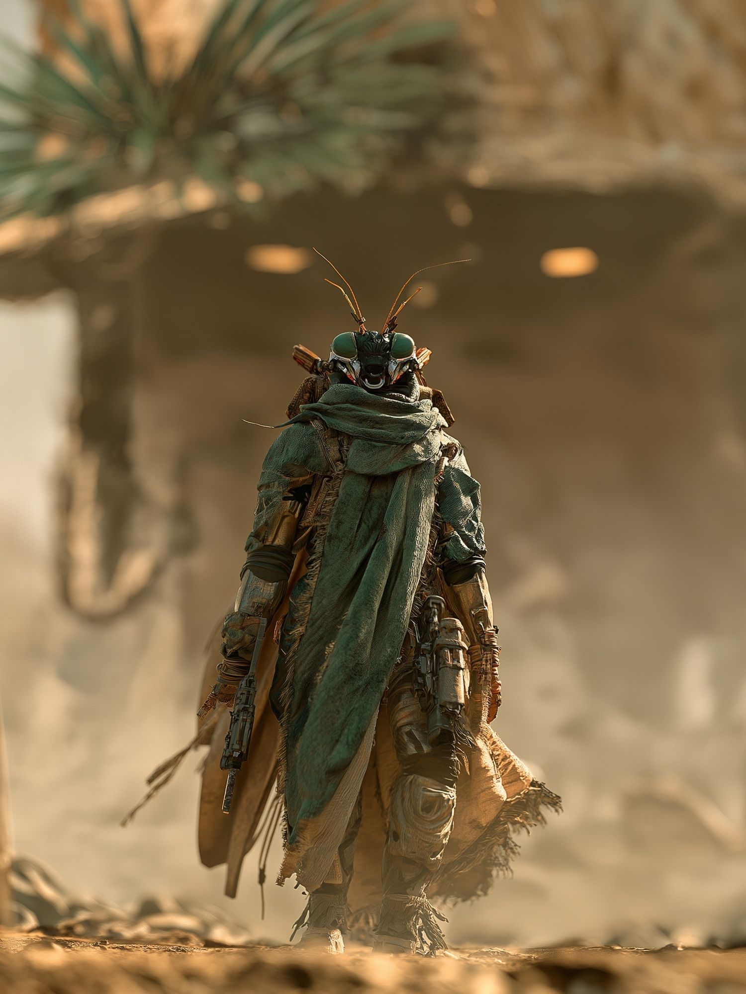 Desert Insect Warrior Poster. poster — illustration art
