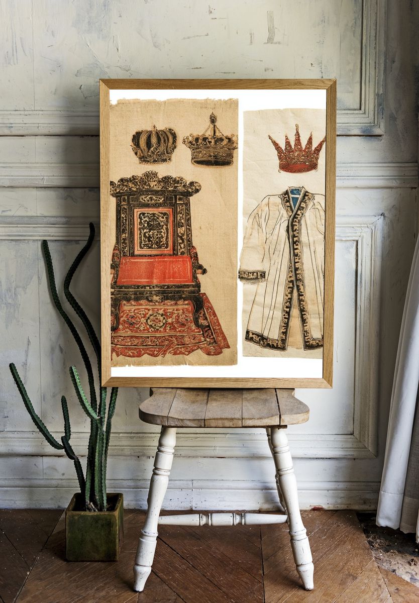 Royal Regalia Costume Study Poster. room preview
