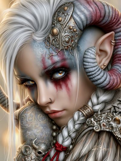 Fantastical Crab Creature Illustration Poster.