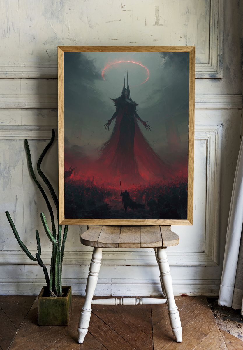 Dark Fantasy Queen Illustration Poster. room preview