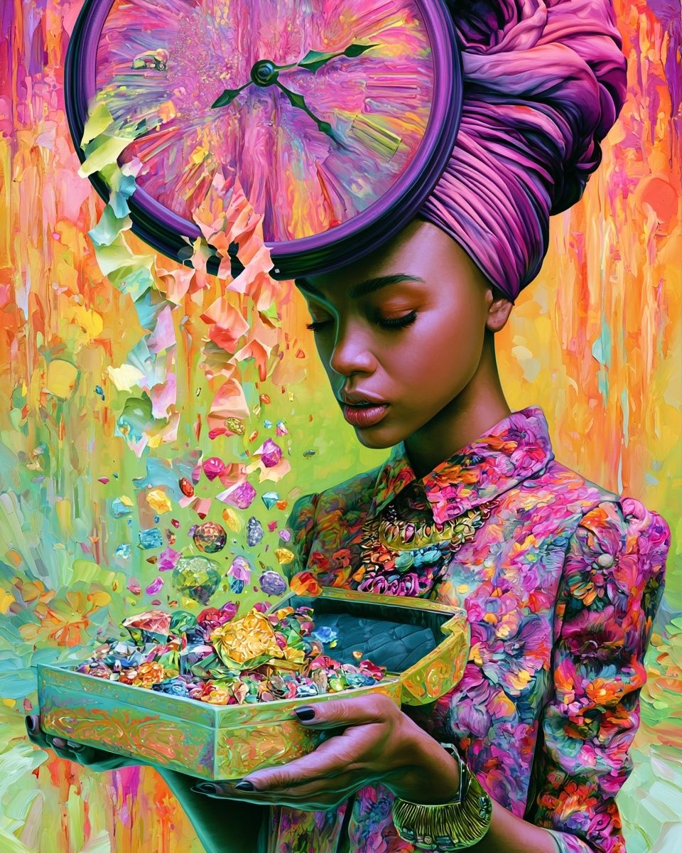 Dreamlike Portrait Illustration Poster. poster — illustration art