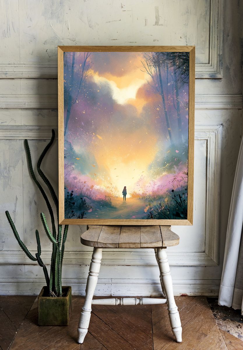 Enchanted Forest Light Poster. — room view 1