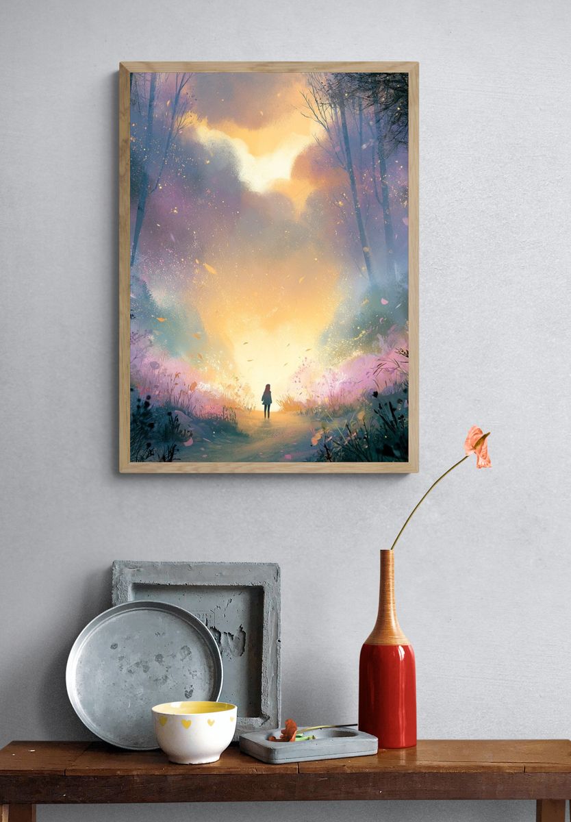 Enchanted Forest Light Poster. — room view 3