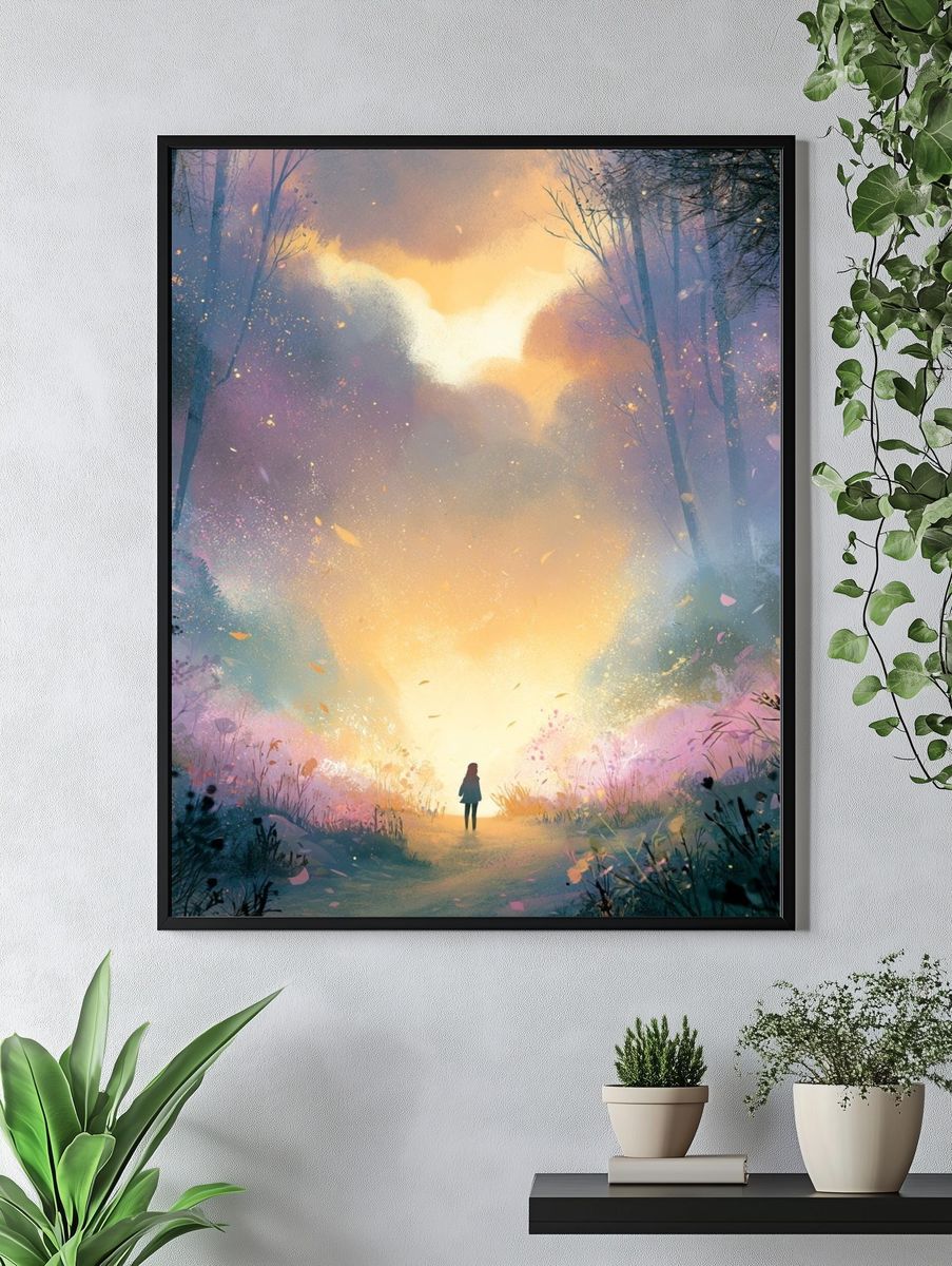 Enchanted Forest Light Poster. — room view 4