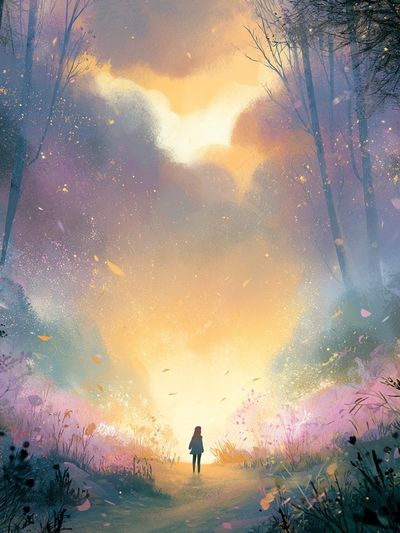 Enchanted Forest Light Poster.