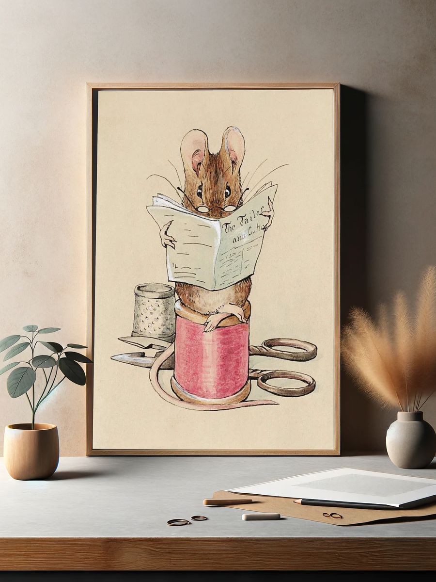 Tailor Mouse (1902) watercolor art. — room view 2