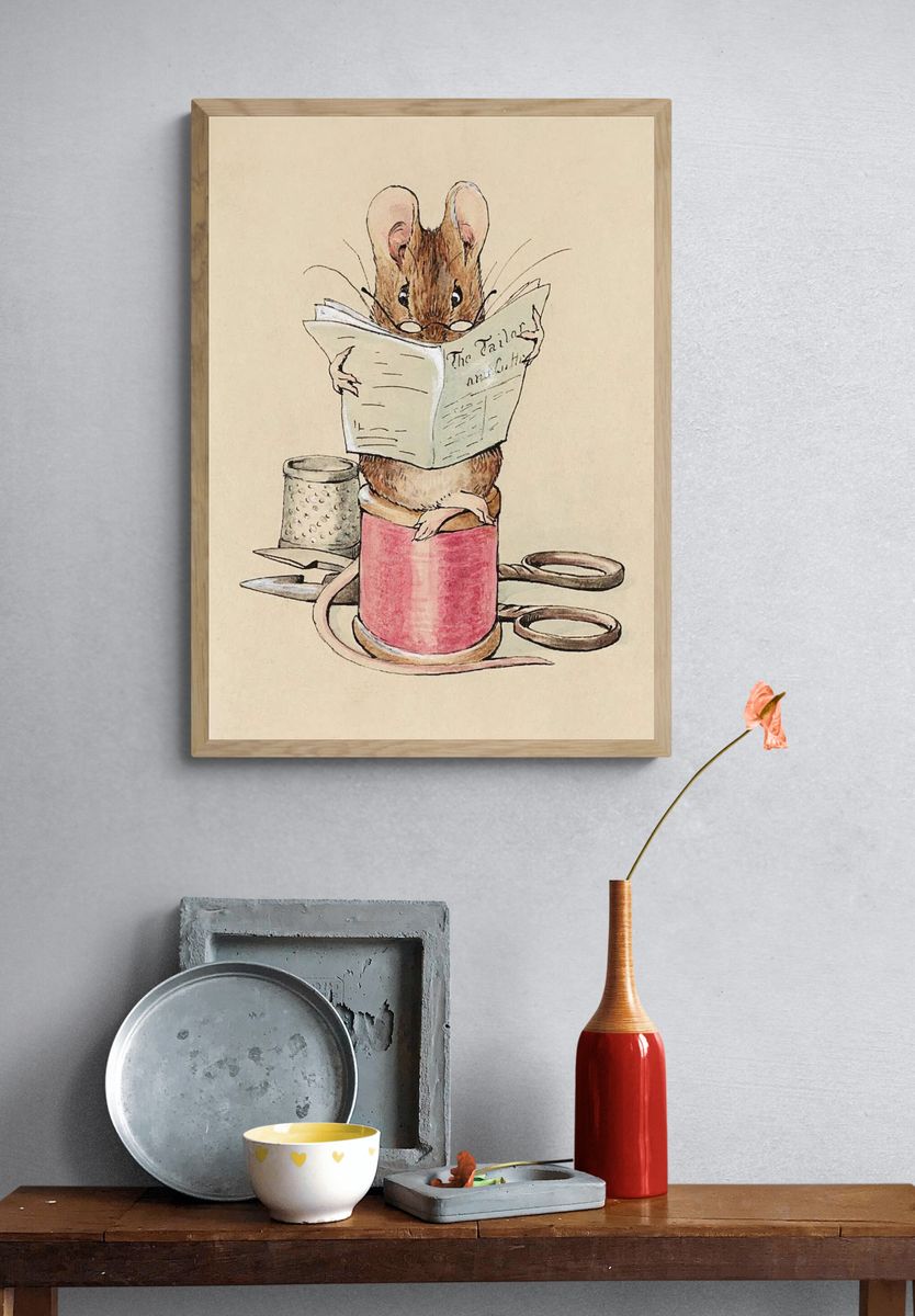 Tailor Mouse (1902) watercolor art. — room view 3