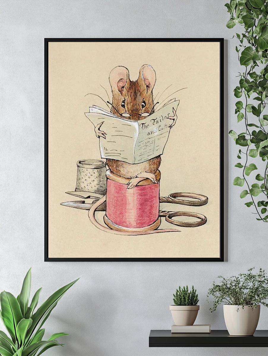 Tailor Mouse (1902) watercolor art. — room view 4