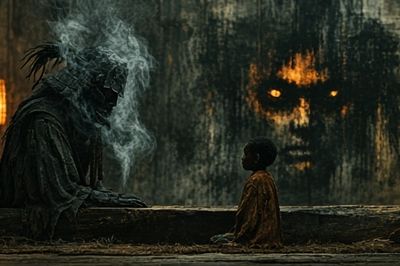 Mystic Ritual Scene Poster.