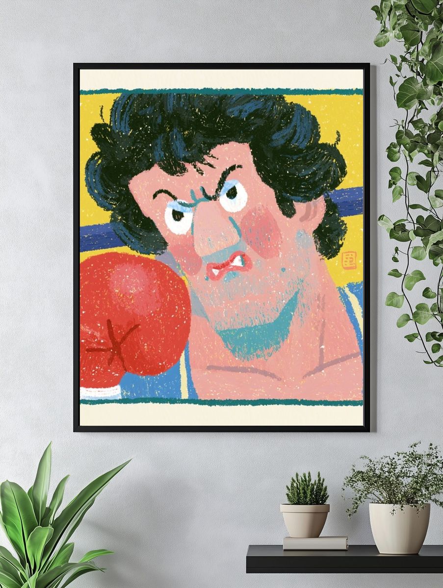Tropical Monkeys Botanical Print. — room view 4