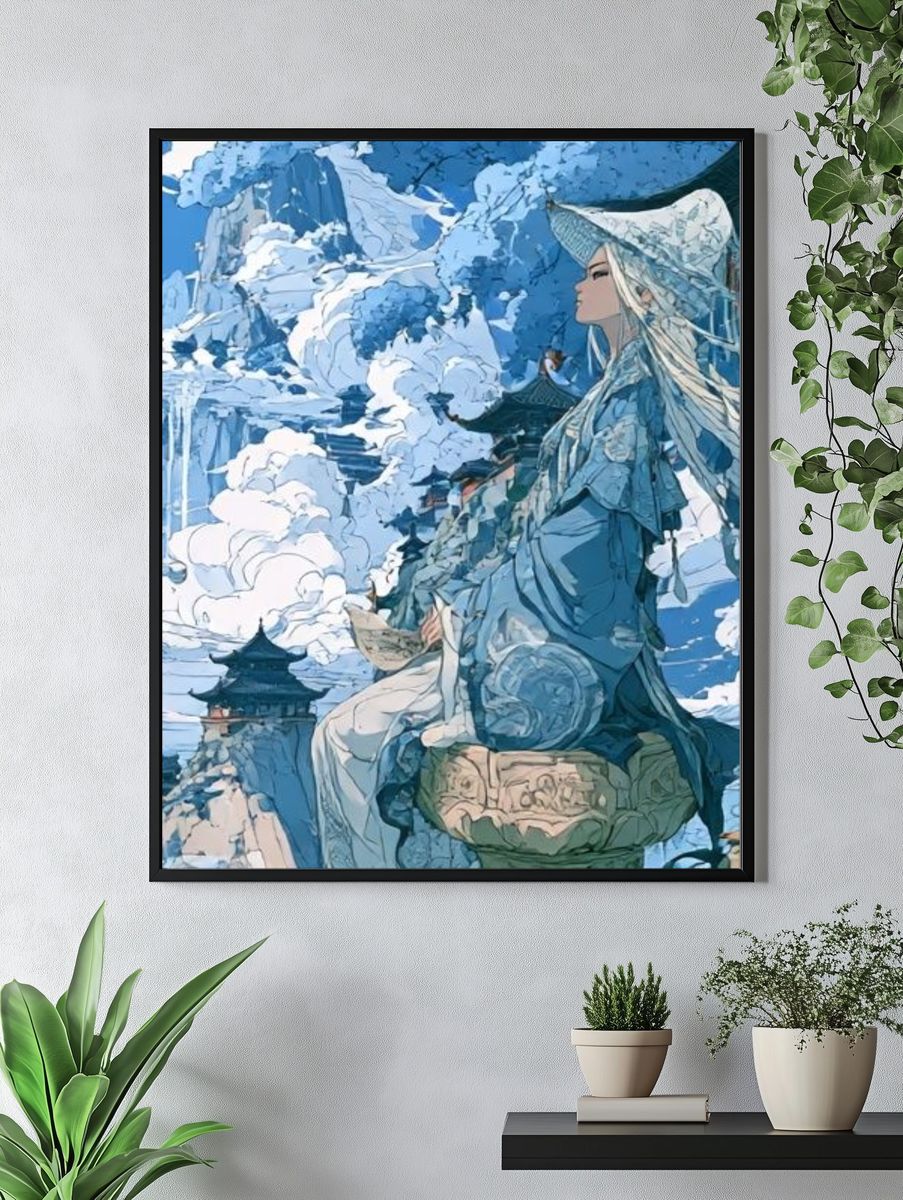 Rainbow Potion Bottle Illustration Poster. — room view 4