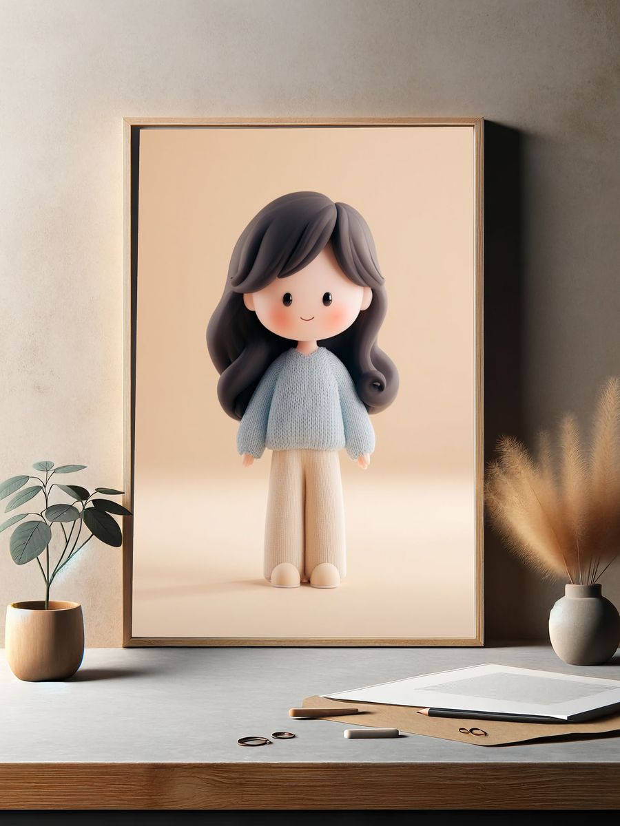 Labyrinth Void Digital Art Poster. — room view 2