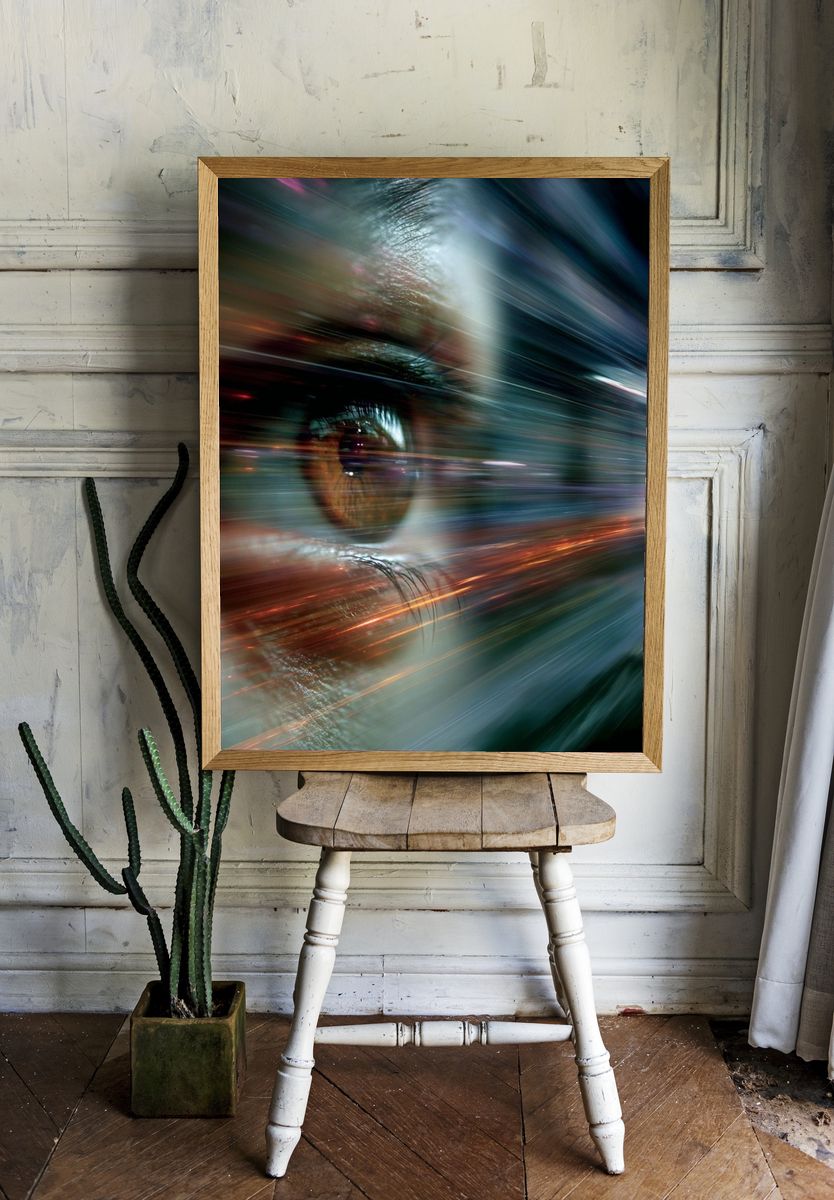 Abstract Eye Light Burst Poster. — room view 1