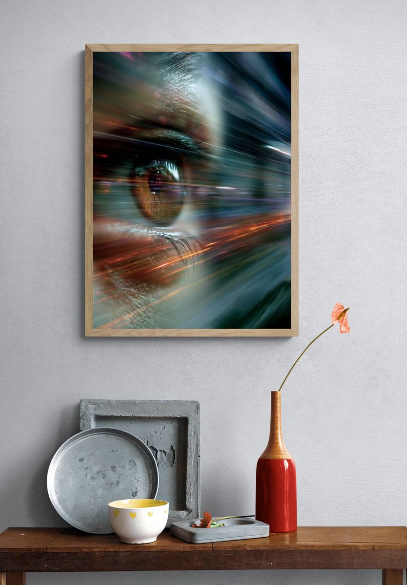 Abstract Eye Light Burst Poster. — room view 3