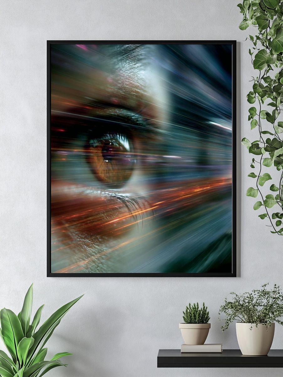 Abstract Eye Light Burst Poster. — room view 4